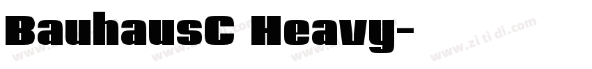 BauhausC Heavy字体转换